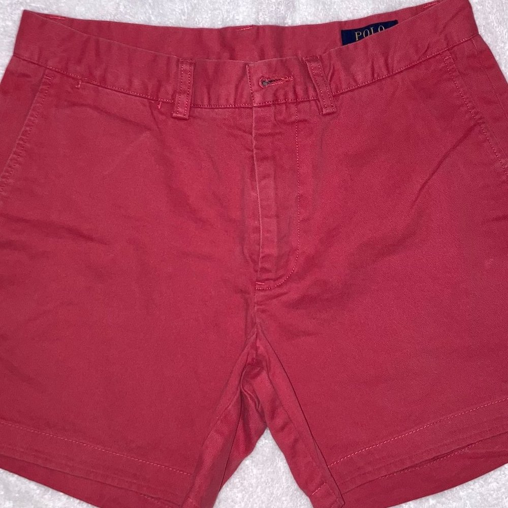 Vintage Polo by Ralph Lauren 5 inch scarlet chino short (Men's 30)